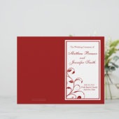 Wedding Order of Service and Ceremony Program (Staand voorkant)