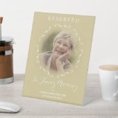 Wedding Ornamental Reserved Seat Tribute Loved One Reclamebord Met Voetstuk (Insitu)