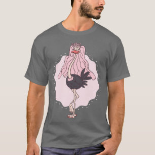 Wedding Ostrich Bridal bouquet bride T-shirt