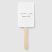 Wedding Paddle Fan Handwaaier (Achterkant)