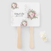 Wedding Paddle Fan Handwaaier (Voorkant en achterkant)