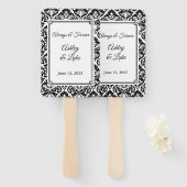 Wedding Paddle Fan Handwaaier (Voorkant en achterkant)