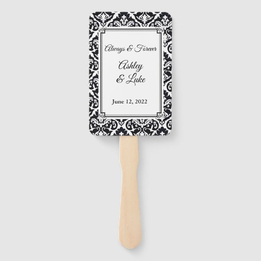 Wedding Paddle Fan Handwaaier (Achterkant)