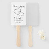 Wedding Paddle Fan Handwaaier (Voorkant en achterkant)