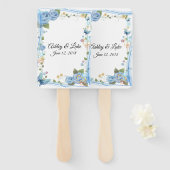 Wedding Paddle Fan Handwaaier (Voorkant en achterkant)