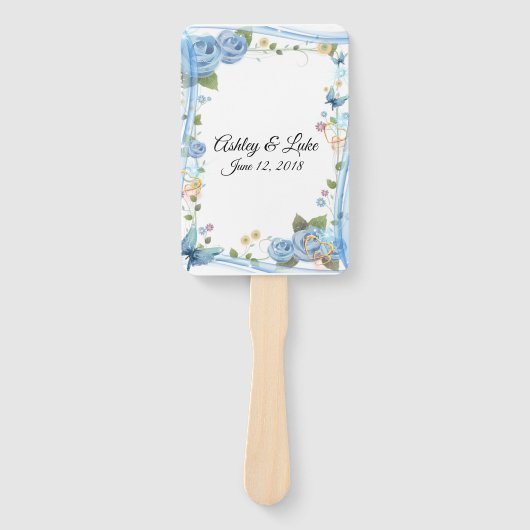 Wedding Paddle Fan Handwaaier (Voorkant)