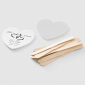 Wedding Paddle Fan Handwaaier (Niet-gemonteerd)