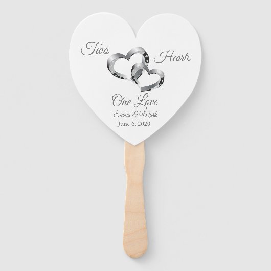 Wedding Paddle Fan Handwaaier (Voorkant)