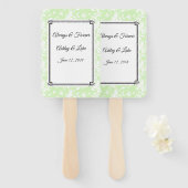 Wedding Paddle Fan Handwaaier (Voorkant en achterkant)