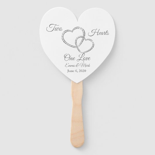 Wedding Paddle Fan Handwaaier (Voorkant)