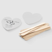 Wedding Paddle Fan Handwaaier (Niet-gemonteerd)