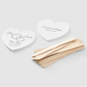 Wedding Paddle Fan Handwaaier (Niet-gemonteerd)