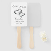 Wedding Paddle Fan Handwaaier (Voorkant en achterkant)