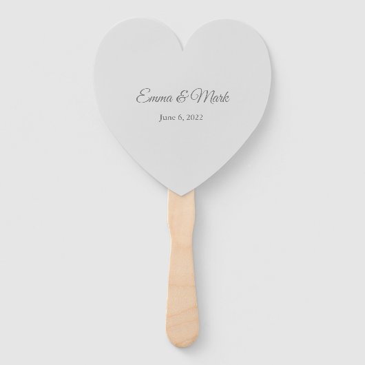 Wedding Paddle Fan Handwaaier (Achterkant)