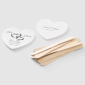 Wedding Paddle Fan Handwaaier (Niet-gemonteerd)