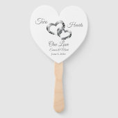 Wedding Paddle Fan Handwaaier (Voorkant)