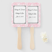 Wedding Paddle Fan Handwaaier (Voorkant en achterkant)