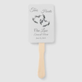 Wedding Paddle Fan Handwaaier (Voorkant)