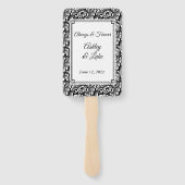 Wedding Paddle Fan Handwaaier (Achterkant)