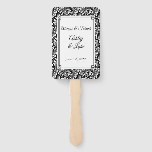 Wedding Paddle Fan Handwaaier (Achterkant)