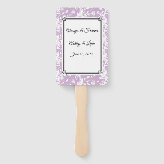 Wedding Paddle Fan Handwaaier (Achterkant)