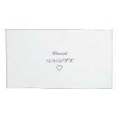 Wedding Pair Mr Right Mrs. Altijd rechtse namen Kussensloop (Achterkant-Rechts)