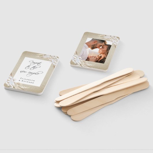 Wedding Pampas Grass Boho Foto Handwaaier (Niet-gemonteerd)