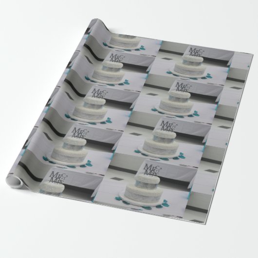 Wedding Paper Mr&Mrs Wrapping Paper Cadeaupapier (Uitgerold)