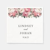 Wedding Paper Napkins Servet (Voorkant)