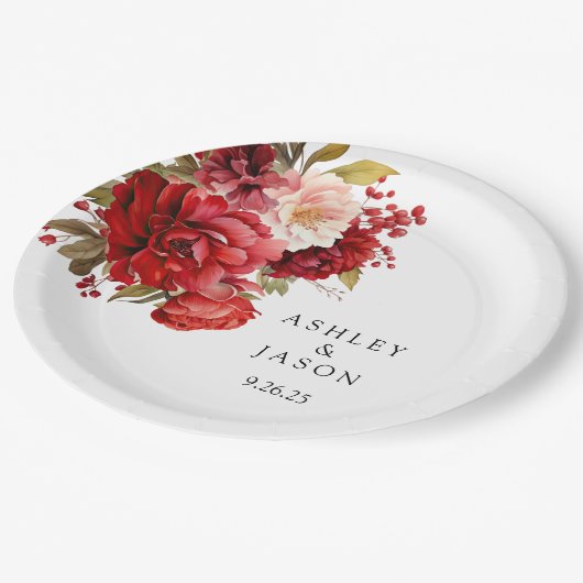 Wedding papieren bordje (Gekanteld)