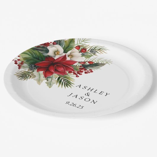 Wedding papieren bordje (Gekanteld)