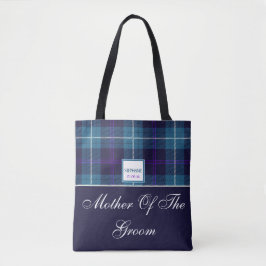 Wedding Parent Gifts Tartan Moeder van de Groom Tote Bag