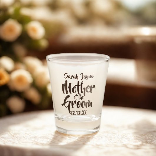Wedding Parent Moeder van de Groom Shot Glass Shot Glas