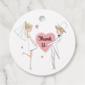 Wedding Party Bedankjes Labels (Voorkant)
