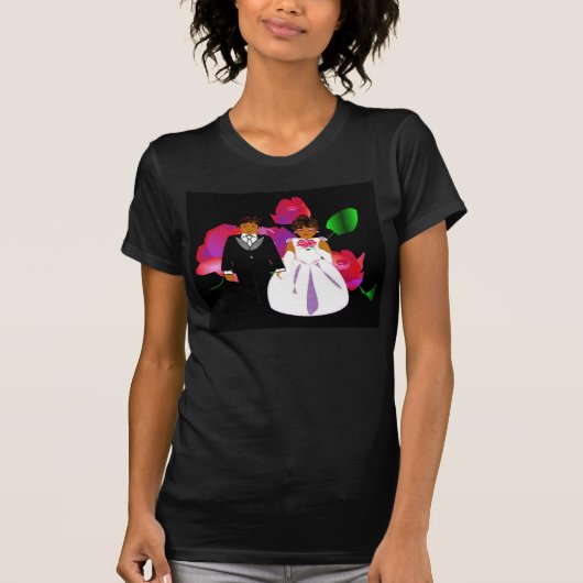 Wedding Party "Bridesmaid" T-Shirt - Gepersonalise (Voorkant)