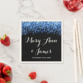 Wedding Party Falling Stars "Sapphire Blue" Servet (Insitu)