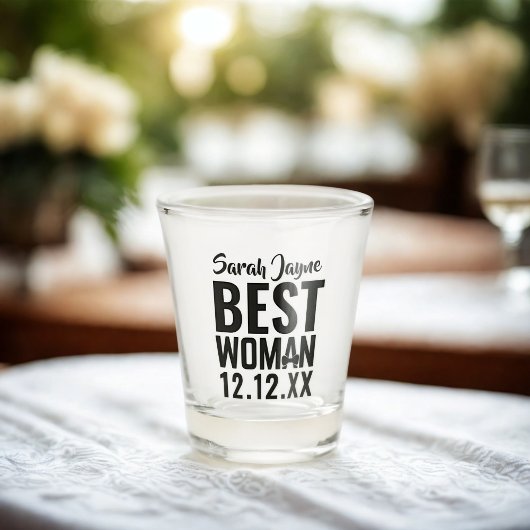 Wedding Party Favoriet Shot Glass voor Beste Vrouw Glas