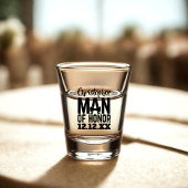 Wedding Party Personalized Man of Honor Shot Glass Shot Glas