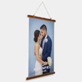Wedding Party Script Foto Overlay Opknoping Hangend Wandkleed (Gebogen)