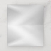 Wedding Party Silver Hearts Grey Black Elegant Plaatskaartje (Binnenkant ongevouwen)