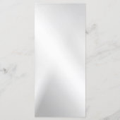 Wedding Party Silver Hearts Grey Elegant Dinner Menu (Achterkant)