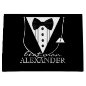 Wedding Party Specialized Best Man Tuxedo Large Cadeautasje (Voorkant)