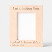 Wedding Pas getrouwd Jubileum Tree Gegraveerde Lijstjes (Voorkant)