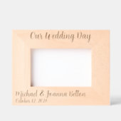 Wedding Pas getrouwd Jubileum Tree Gegraveerde Lijstjes (Voorkant)