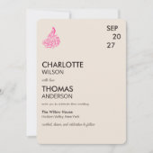 Wedding Peacock Botanical | Couture Art Kaart (Voorkant)