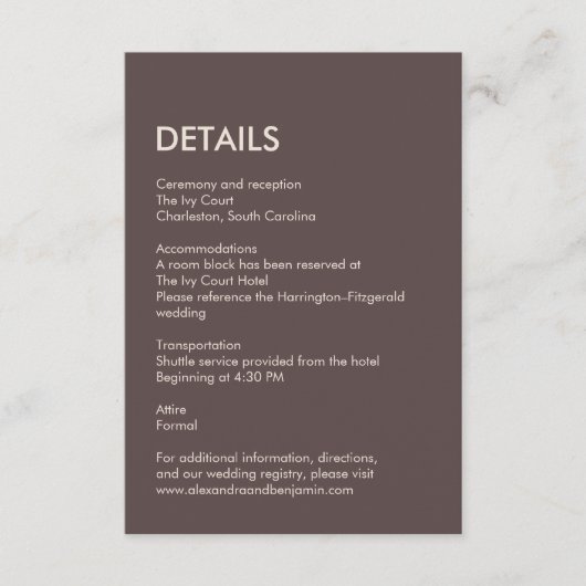 Wedding Peacock Botanical | Couture Enclosure Art Informatiekaartje (Voorkant)