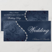 Wedding Pearl Uitnodiging (Voorkant / Achterkant)
