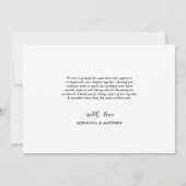 Wedding Photo Collage Casual Liefde & Bedankt Scri (Achterkant)