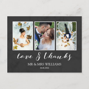 Wedding Photo Collage   Kool- en liefdesliefde en  Briefkaart