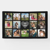 Wedding Photo Collage Spandoek (Horizontaal)